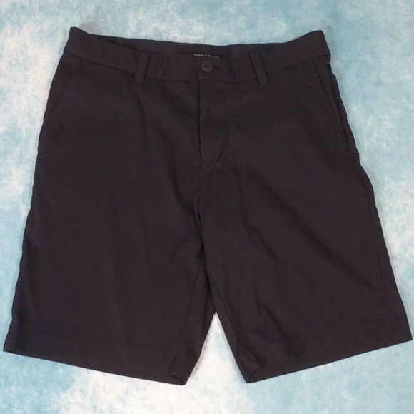 Tommy Hilfiger Shorts, Flat front, Black, Size 30 - Picture 1 of 4